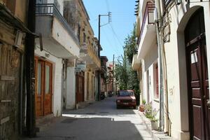 accogliente stretto strade, Creta, Grecia foto