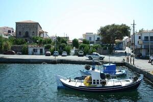 accogliente porto nel un' villaggio di lesbiche, Grecia foto