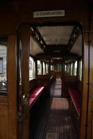 tram carri, Museo tram linea ovest Frisia, Olanda foto