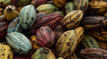 cacao fagioli, il superfood di antiossidanti. foto