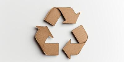 riciclare simbolo eco-friendly cartone ritagli foto