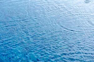 acqua blu superficie astratto sfondo. onde e increspature di cosmetico idratante con bolle 5 foto