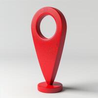 rosso marcatore pointer per Mappatura 3d interpretazione foto