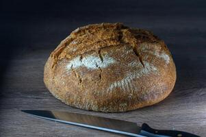 delizioso fatti in casa totale grano pane appena al forno 7 foto