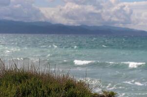 mediterraneo mare e spiaggia nel inverno nel Cipro 5 foto