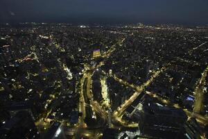 Visualizza di il città di santiago de chile a vicino foto