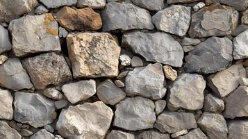buio opere murarie parete struttura. nero pietre e rocce di diverso forma, pietra parete o sfondo foto
