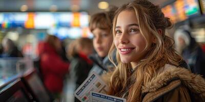 persone preparazione per un' viaggio a il aeroporto foto