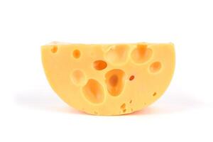 formaggio su bianco foto