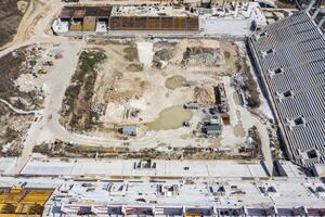 costruzione luogo. edificio un' nuovo stadio. foto