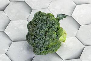 crudo maturo verde broccoli cavolo foto