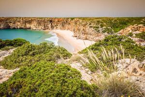 praia fare beliche - bellissimo costa e spiaggia di algarve, Portogallo foto