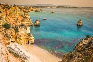 naturale rocce e spiagge a Lagos Portogallo foto