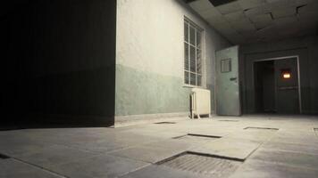impostato su Visualizza di buio camera abbandonato nel il psichiatrico ospedale foto