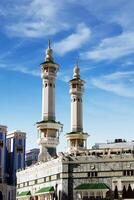 il minareti di il meccan kaaba. foto