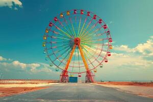 Ferris ruota alto nel il cielo professionale fotografia foto