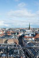aereo Visualizza di Copenaghen, a partire dal il giro Torre foto