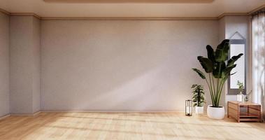vuoto - camera moderna pulita in stile giapponese.3d rendering foto