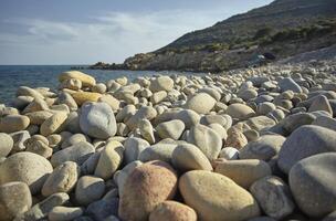 dettaglio di una spiaggia di ciottoli foto