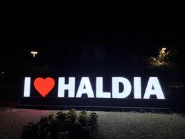 haldia nel ovest Bengala. amore nostro stato concettuale Immagine foto