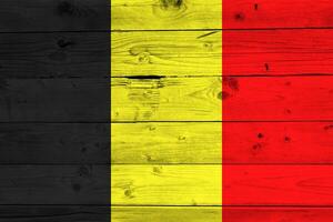 Belgio bandiera con struttura foto