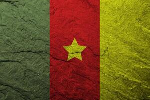 camerun bandiera con struttura foto