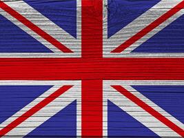 grande Gran Bretagna bandiera con struttura foto