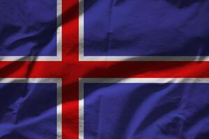 Islanda bandiera con struttura foto