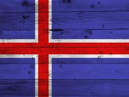 Islanda bandiera con struttura foto