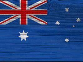 australiano bandiera con struttura foto
