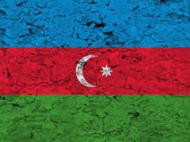 azerbaijan bandiera con struttura foto