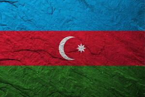 azerbaijan bandiera con struttura foto