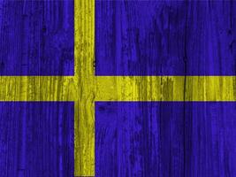 Svezia bandiera con struttura foto