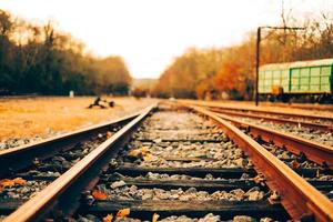 vecchia stazione dei treni foto