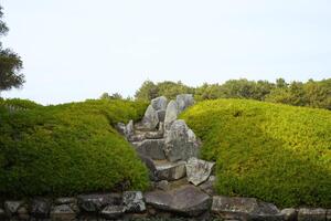 pietra le scale nel va bene korakuen giardino foto