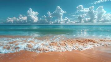 vivido spiaggia sfondo con copia spazio foto