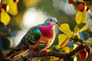 il rosa nudo columba livia foto