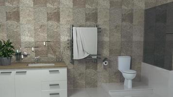 bagno moderno. rendering 3d foto