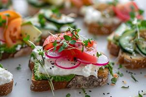 crostini per estate un' celebrativo brunch con amici foto