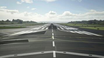 Visualizza di un' taxiway intersezione con preciso angoli e curve progettato per efficiente guida aereo per e a partire dal piste foto