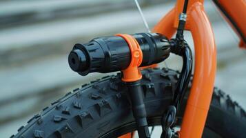 il pompe versatile uso adatto per gonfiaggio non solo bicicletta pneumatici ma anche gli sport palle e gonfiabile giocattoli foto