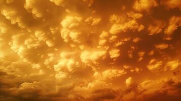 momenti prima un' maggiore tempesta il cielo è pieno con minaccioso mammatus nuvole foto