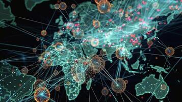 tempo reale Mappatura e puntamento di malattia diffusione attraverso aigenerato dati visualizzazione utensili fornisce inestimabile intuizioni per pubblico Salute sorveglianza strategie foto