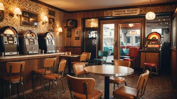 ristorante camera con un' retrò Vintage ▾ stile foto
