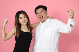 coppia asiatica rosa foto