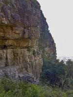 scogliere e rocce parco nazionale di table mountain città del capo, africa. foto