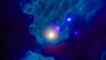 spazio azzurro nebulosa oscura galassia nello spazio profondo e bellezza dell'universo foto