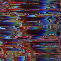 errore di glitch astratto colorato astratto del segnale strutturato glitch unico foto