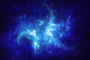 la nebulosa blu scuro scintilla l'universo della stella blu nella galassia orizzontale dello spazio cosmico sullo spazio. foto