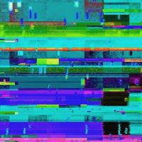 abstract luce blu glitch digitale unico danno grano pixel rumore grunge texture colorata. foto